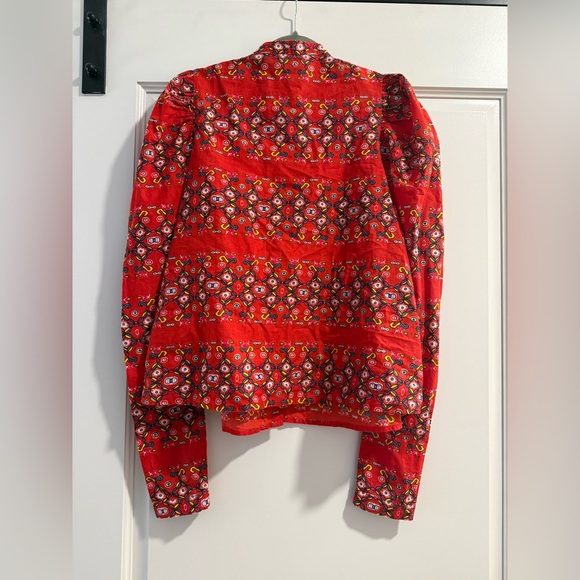 Alix Of Bohemia Annabel Lucia Red Shirt Medium - Picture 2 of 4